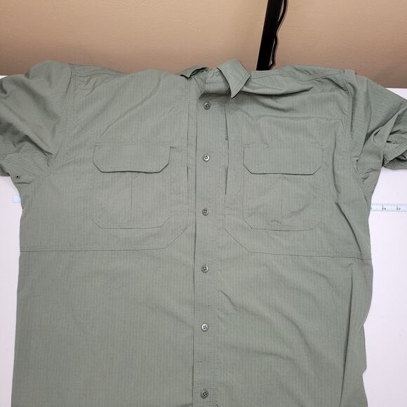 5.11 tactical series men shirt size xl ripstop 72158 olive green Vented Read - Picture 7 of 11